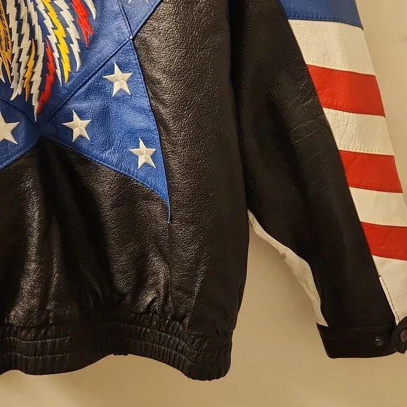 Native in USA Leather Jacket XL